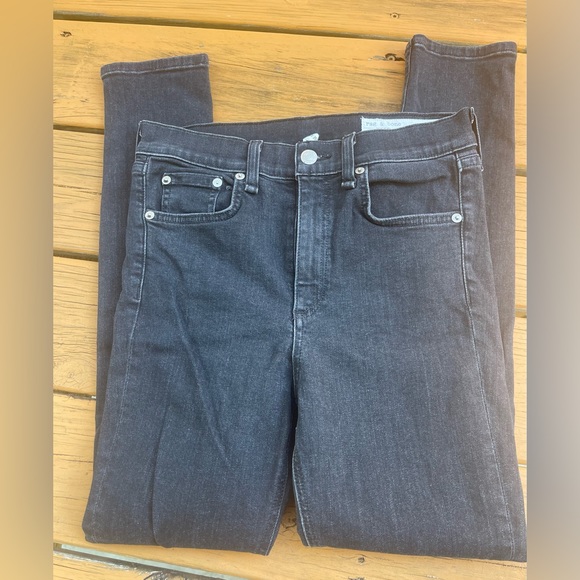 Rag and Bone High Rise Skinny Jeans - Picture 3 of 5